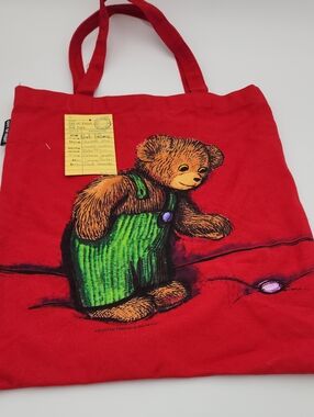 Red Out Of Print Canvas Tote Bag